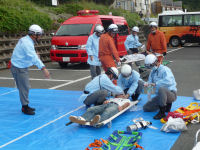 西伊豆広域消防本部救急救助合同訓練
