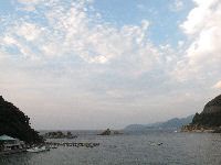 今日の雲見海岸