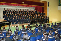 昨日の西豆中学音楽会 昨日の西豆中学音楽会