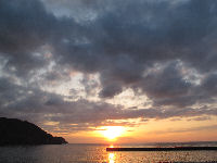 今日の夕日 今日の夕日