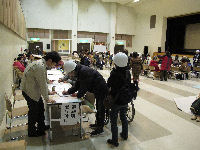 松崎町避難所の様子 松崎町避難所の様子