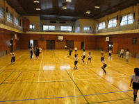 子供会ドッチボール練習