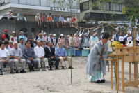 岩地海岸海上安全祈願式
