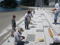 松崎海岸ブイ設置