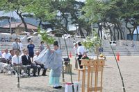 松崎海岸海上安全祈願式