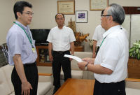 被災地への職員派遣激励会