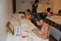 漆喰鏝絵制作体験