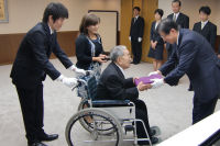 細田利平氏高齢者叙勲 細田利平氏高齢者叙勲