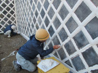 伊豆文邸なまこ壁修繕