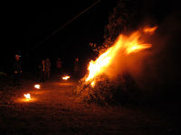 中川地区吉田子供会どんど焼き