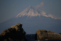 雲見海岸からの富士山