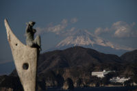 富士見彫刻ラインからの富士山