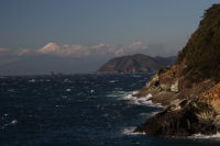 雲見赤井浜からの富士山