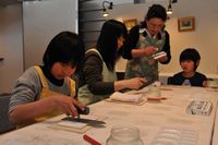 漆喰鏝絵体験教室