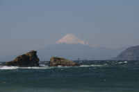 雲見海岸からの富士山