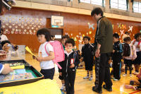 ランドセルカバー贈呈式