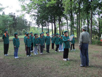 みどりの少年団入団式と植樹