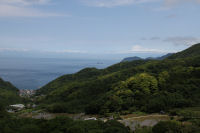 石部の棚田展望台からの富士山