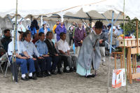 岩地海岸海上安全祈願式