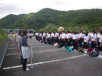 岩地地区修学旅行生受け入れ