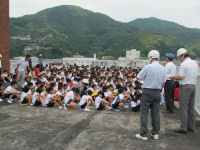 松崎小学校避難訓練