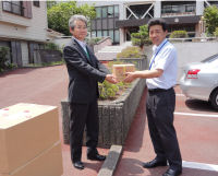 備蓄用ガソリン寄附