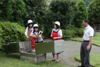 岩科学校消防訓練