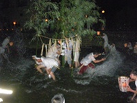 昨夜の峰天王祭の様子です