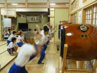 夏の松崎太鼓責善社練習