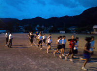 市町対抗駅伝松崎チーム練習