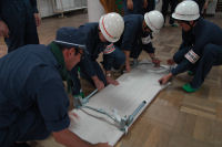 防災訓練（防災用品や救護資材の確認）