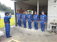 松崎町消防団分団査察