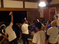 共盟社の太鼓の練習