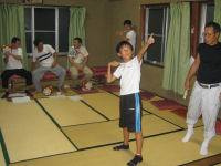 丁壮社の秋祭りの練習