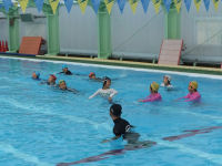 松崎海洋クラブ着衣泳体験会