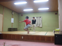 石部地区祭りの稽古