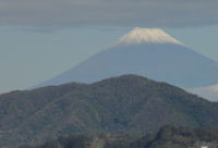 雪化粧の富士山
