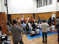 三省社の太鼓の練習