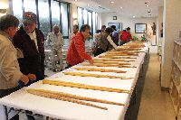 自然薯品評会「展示」