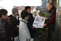 松崎中学校カレンダー配布