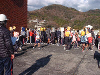 松崎小学校で避難訓練