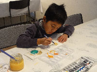 漆喰鏝絵製作体験