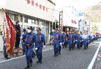 松崎町消防団出初め式