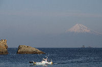 雲見海岸からの富士山