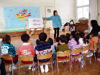 松崎幼稚園岩科園でワンワン教室（動物愛護教室）