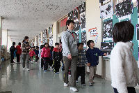 松崎小学校で新一年生が体験入学