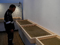 長八の特別展の準備