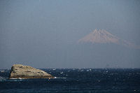 雲見海岸からの富士山