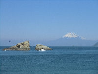 雲見海岸からの富士山