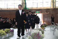 松崎中学校卒業式